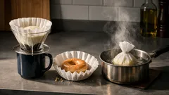 3 smarta köksknep med kaffefilter som gör frukosten och fikastunden enklare