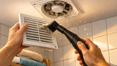 Rengör badrumsfläkten på 10 minuter och bli av med fukt och instängd lukt