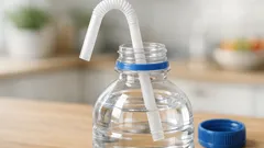 Så slipper du att sugröret sjunker i PET-flaskan – knepet som tar 5 sekunder