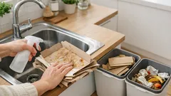 Vik pizzakartongen på 10 sekunder med vattentricket som sparar plats i soppåsen