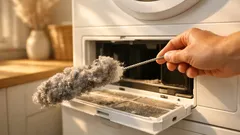 Torktumlaren torkar långsamt? Så rensar du torkkanalen och får fart på luftflödet