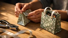 Vik en lyxig presentpåse av A4 på 2 minuter – perfekt till små gåvor